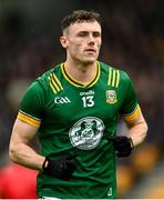 14 June 2025; Jordan Morris of Meath during the GAA Football All-Ireland Senior Championship Round 3 match between Kerry and Meath at Glenisk O'Connor Park in Tullamore, Offaly. Photo by Tom Beary/Sportsfile