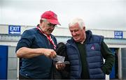 15 June 2025; Louth supporters arrive ahead of the GAA Football All-Ireland Senior Championship Round 3 match between Louth and Clare at Laois Hire O'Moore Park in Portlaoise, Laois. Photo by Shauna Clinton/Sportsfile