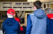 15 June 2025; Louth supporters queue for food before the GAA Football All-Ireland Senior Championship Round 3 match between Louth and Clare at Laois Hire O'Moore Park in Portlaoise, Laois. Photo by Shauna Clinton/Sportsfile