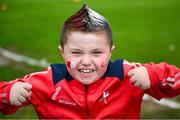 15 June 2025; Louth supporter Stephen Gregory, from Dundalk in Louth, before the GAA Football All-Ireland Senior Championship Round 3 match between Louth and Clare at Laois Hire O'Moore Park in Portlaoise, Laois. Photo by Shauna Clinton/Sportsfile