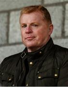 13 June 2025; Dunfermline Athletic manager Neil Lennon watches on durning the SSE Airtricity Men's Premier Division match between Cork City and Bohemians at Turner's Cross in Cork. Photo by Michael P Ryan/Sportsfile