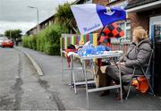 15 June 2025; Merchandise is seen before the GAA Football All-Ireland Senior Championship Round 3 match between Monaghan and Down at BOX-IT Athletic Grounds in Armagh. Photo by Thomas Flinkow/Sportsfile