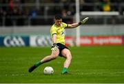 14 June 2025; Meath goalkeeper Billy Hogan kicks a free during the GAA Football All-Ireland Senior Championship Round 3 match between Kerry and Meath at Glenisk O'Connor Park in Tullamore, Offaly. Photo by Tom Beary/Sportsfile