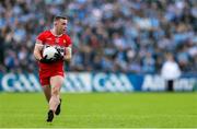 14 June 2025; Niall Toner of Derry during the GAA Football All-Ireland Senior Championship Round 3 match between Dublin and Derry at Páirc Esler in Newry, Down. Photo by Thomas Flinkow/Sportsfile