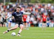 15 June 2025; Monaghan goalkeeper Rory Beggan takes a free kick during the GAA Football All-Ireland Senior Championship Round 3 match between Monaghan and Down at BOX-IT Athletic Grounds in Armagh. Photo by Thomas Flinkow/Sportsfile