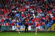 15 June 2025; Louth supporters look on during the GAA Football All-Ireland Senior Championship Round 3 match between Louth and Clare at Laois Hire O'Moore Park in Portlaoise, Laois. Photo by Shauna Clinton/Sportsfile