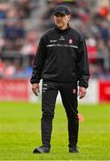 14 June 2025; Derry manager Paddy Tally before the GAA Football All-Ireland Senior Championship Round 3 match between Dublin and Derry at Páirc Esler in Newry, Down. Photo by Ramsey Cardy/Sportsfile