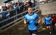 14 June 2025; Paddy Small of Dublin walks out for the second half of the GAA Football All-Ireland Senior Championship Round 3 match between Dublin and Derry at Páirc Esler in Newry, Down. Photo by Ramsey Cardy/Sportsfile