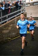 14 June 2025; Con O'Callaghan of Dublin walks out for the second half of the GAA Football All-Ireland Senior Championship Round 3 match between Dublin and Derry at Páirc Esler in Newry, Down. Photo by Ramsey Cardy/Sportsfile