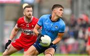 14 June 2025; Theo Clancy of Dublin during the GAA Football All-Ireland Senior Championship Round 3 match between Dublin and Derry at Páirc Esler in Newry, Down. Photo by Ramsey Cardy/Sportsfile