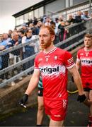 14 June 2025; Conor Glass of Derry walks out for the second half of the GAA Football All-Ireland Senior Championship Round 3 match between Dublin and Derry at Páirc Esler in Newry, Down. Photo by Ramsey Cardy/Sportsfile