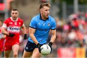 14 June 2025; Sean Bugler of Dublin during the GAA Football All-Ireland Senior Championship Round 3 match between Dublin and Derry at Páirc Esler in Newry, Down. Photo by Ramsey Cardy/Sportsfile