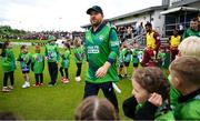 15 June 2025; Paul Stirling of Ireland before match three of the T20 International Series between Ireland and the West Indies at Bready Cricket Club in Magheramason, Tyrone. Photo by Ramsey Cardy/Sportsfile