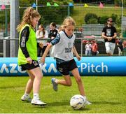 15 June 2025; Niamh O'Hallron in action during the Honouring Every Woman event at Graun Park in Tramore AFC, Waterford. Photo by Matt Browne/Sportsfile