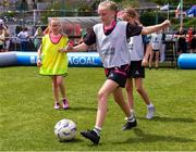 15 June 2025; Aliya Clune in action during the Honouring Every Woman event at Graun Park in Tramore AFC, Waterford. Photo by Matt Browne/Sportsfile