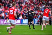 15 June 2025; Referee Barry Tiernan during the GAA Football All-Ireland Senior Championship Round 3 match between Louth and Clare at Laois Hire O'Moore Park in Portlaoise, Laois. Photo by Shauna Clinton/Sportsfile