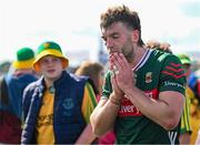 15 June 2025; Aidan O’Shea of Mayo after his side's defeat in the GAA Football All-Ireland Senior Championship Round 3 match between Donegal and Mayo at King & Moffatt Dr Hyde Park in Roscommon. Photo by Seb Daly/Sportsfile