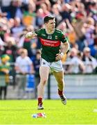 15 June 2025; Fergal Boland of Mayo celebrates after kicking an equalising point in the 70th minute during the GAA Football All-Ireland Senior Championship Round 3 match between Donegal and Mayo at King & Moffatt Dr Hyde Park in Roscommon. Photo by Seb Daly/Sportsfile