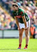 15 June 2025; Aidan O’Shea of Mayo during the GAA Football All-Ireland Senior Championship Round 3 match between Donegal and Mayo at King & Moffatt Dr Hyde Park in Roscommon. Photo by Seb Daly/Sportsfile