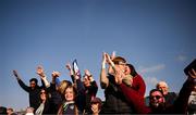 15 June 2025; Ireland supporters during match three of the T20 International Series between Ireland and the West Indies at Bready Cricket Club in Magheramason, Tyrone. Photo by Ramsey Cardy/Sportsfile