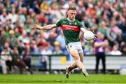 15 June 2025; Darren McHale of Mayo kicks a point during the GAA Football All-Ireland Senior Championship Round 3 match between Donegal and Mayo at King & Moffatt Dr Hyde Park in Roscommon. Photo by Seb Daly/Sportsfile