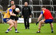 15 June 2025; Clare manager Peter Keane before the GAA Football All-Ireland Senior Championship Round 3 match between Louth and Clare at Laois Hire O'Moore Park in Portlaoise, Laois. Photo by Shauna Clinton/Sportsfile