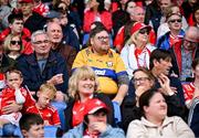 15 June 2025; Supporters during the GAA Football All-Ireland Senior Championship Round 3 match between Louth and Clare at Laois Hire O'Moore Park in Portlaoise, Laois. Photo by Shauna Clinton/Sportsfile