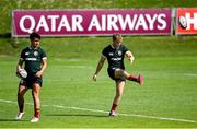 16 June 2025; Marcus Smith, left, and Fin Smith during the British & Irish Lions rugby squad training at the UCD Bowl in Dublin. Photo by David Fitzgerald/Sportsfile