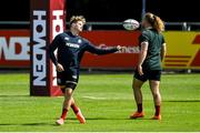 16 June 2025; Henry Pollock, left, and Finlay Bealham during the British & Irish Lions rugby squad training at the UCD Bowl in Dublin. Photo by David Fitzgerald/Sportsfile