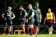 16 June 2025; Head coach Andy Farrell, right, and Tadhg Furlong during the British & Irish Lions rugby squad training at the UCD Bowl in Dublin. Photo by Ramsey Cardy/Sportsfile
