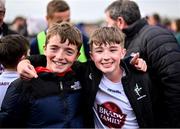 14 June 2025; Kildare supporters after the Tailteann Cup quarter-final match between Kildare and Offaly at Cedral St Conleth's Park in Newbridge, Kildare. Photo by Piaras Ó Mídheach/Sportsfile