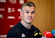 16 June 2025; Assistant coach Jonathan Sexton during the British & Irish Lion media conference at the UCD Bowl in Dublin. Photo by David Fitzgerald/Sportsfile