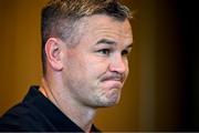 16 June 2025; Assistant coach Jonathan Sexton during the British & Irish Lion media conference at the UCD Bowl in Dublin. Photo by David Fitzgerald/Sportsfile