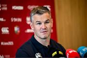 16 June 2025; Assistant coach Jonathan Sexton during the British & Irish Lion media conference at the UCD Bowl in Dublin. Photo by David Fitzgerald/Sportsfile