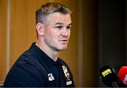 16 June 2025; Assistant coach Jonathan Sexton during the British & Irish Lion media conference at the UCD Bowl in Dublin. Photo by David Fitzgerald/Sportsfile