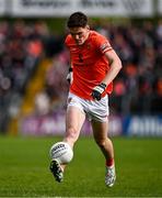 14 June 2025; Jarly Óg Burns of Armagh during the GAA Football All-Ireland Senior Championship Round 3 match between Galway and Armagh at Kingspan Breffni in Cavan. Photo by Ben McShane/Sportsfile