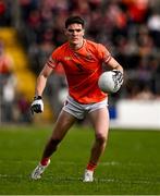 14 June 2025; Jarly Óg Burns of Armagh during the GAA Football All-Ireland Senior Championship Round 3 match between Galway and Armagh at Kingspan Breffni in Cavan. Photo by Ben McShane/Sportsfile