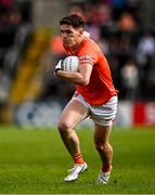 14 June 2025; Jarly Óg Burns of Armagh during the GAA Football All-Ireland Senior Championship Round 3 match between Galway and Armagh at Kingspan Breffni in Cavan. Photo by Ben McShane/Sportsfile
