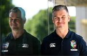 16 June 2025; Assistant coach Jonathan Sexton poses for a portrait during the British & Irish Lions rugby media conference at the UCD University Club in Dublin. Photo by Ramsey Cardy/Sportsfile