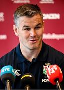 16 June 2025; Assistant coach Jonathan Sexton during a British & Irish Lions rugby media conference at the UCD University Club in Dublin. Photo by Ramsey Cardy/Sportsfile