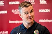 16 June 2025; Assistant coach Jonathan Sexton during a British & Irish Lions rugby media conference at the UCD University Club in Dublin. Photo by Ramsey Cardy/Sportsfile