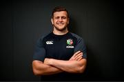 16 June 2025; Scott Cummings stands for a portrait after a British & Irish Lions media conference at the UCD Bowl in Dublin. Photo by David Fitzgerald/Sportsfile