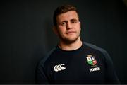 16 June 2025; Scott Cummings stands for a portrait after a British & Irish Lions media conference at the UCD Bowl in Dublin. Photo by David Fitzgerald/Sportsfile