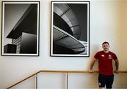 16 June 2025; Tomos Williams stands for a portrait after a British & Irish Lions media conference at the UCD Bowl in Dublin. Photo by David Fitzgerald/Sportsfile