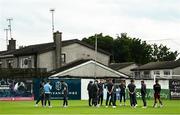 16 June 2025; Drogheda United players inspect the pitch before the SSE Airtricity Men's Premier Division match between Drogheda United and Shamrock Rovers at Sullivan & Lambe Park in Drogheda, Louth. Photo by Ben McShane/Sportsfile