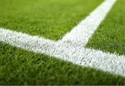 16 June 2025; A detailed view of the pitch before the SSE Airtricity Men's Premier Division match between St Patrick's Athletic and Shelbourne at Richmond Park in Dublin. Photo by Thomas Flinkow/Sportsfile