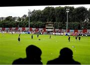 16 June 2025; Shelbourne players warm up before the SSE Airtricity Men's Premier Division match between St Patrick's Athletic and Shelbourne at Richmond Park in Dublin. Photo by Thomas Flinkow/Sportsfile