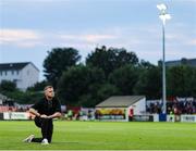 16 June 2025; Shelbourne manager Damien Duff applauds their supporters after their side's victory in the SSE Airtricity Men's Premier Division match between St Patrick's Athletic and Shelbourne at Richmond Park in Dublin. Photo by Thomas Flinkow/Sportsfile