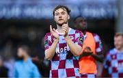 16 June 2025; Andrew Quinn of Drogheda United after his side's defeat in the SSE Airtricity Men's Premier Division match between Drogheda United and Shamrock Rovers at Sullivan & Lambe Park in Drogheda, Louth. Photo by Shauna Clinton/Sportsfile