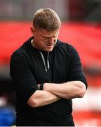 16 June 2025; Shelbourne manager Damien Duff reacts during the SSE Airtricity Men's Premier Division match between St Patrick's Athletic and Shelbourne at Richmond Park in Dublin. Photo by Thomas Flinkow/Sportsfile